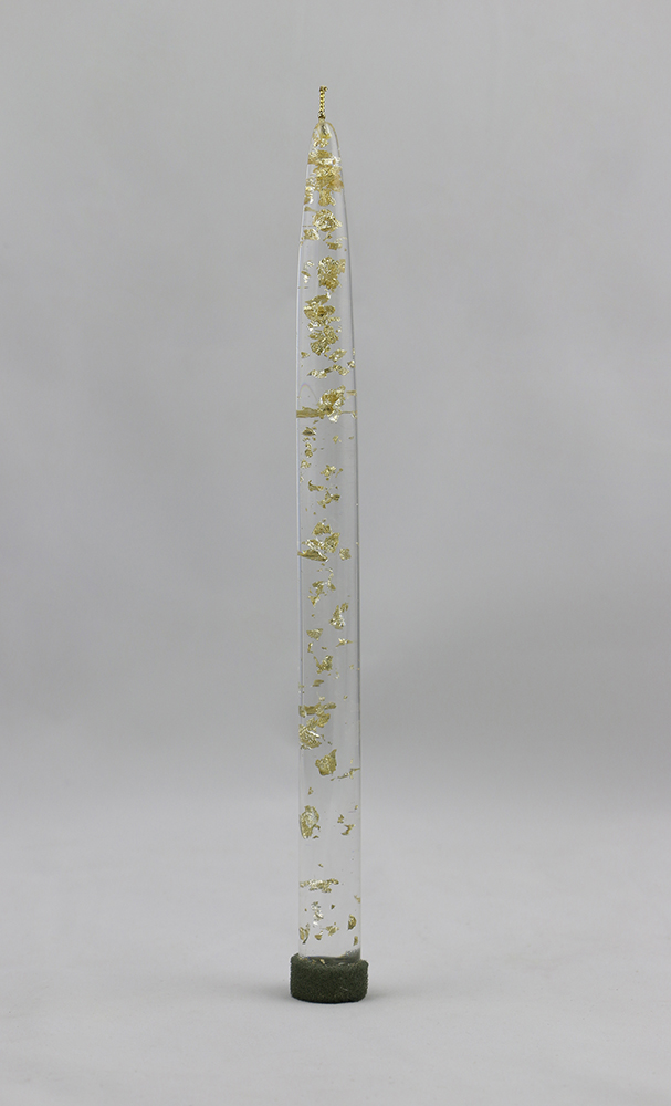 S1003 Decorative Non-Lighting Silver/Gold Fleck 10" Acrylic Candle 2+2 D S1003 Decorative Non-Lighting Silver/Gold Fleck 10" Acrylic Candle 2+2 D